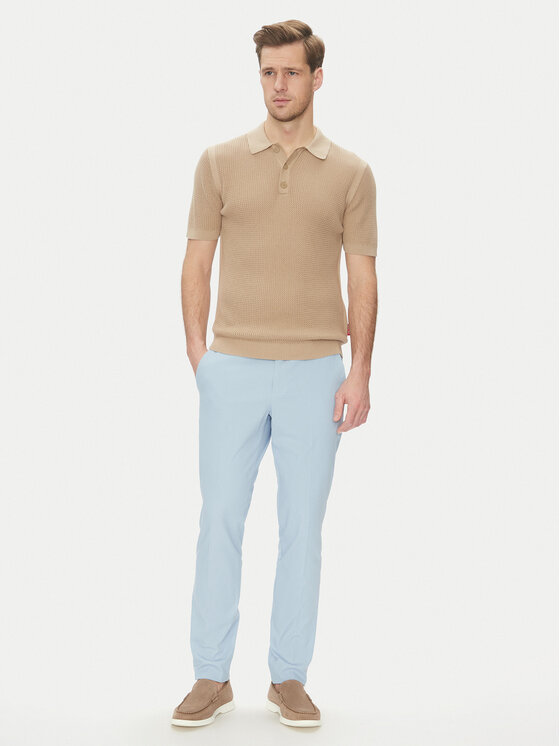 BOSS BOSS Szövet nadrág Kaito1_T 50487754 Kék Slim Fit