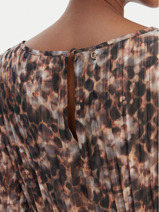 Guess Guess Igapäevane kleit W6RK37 WJ712 Pruun Regular Fit