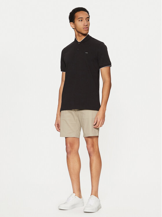 Calvin Klein Calvin Klein Поло K10K114139 Чорний Regular Fit