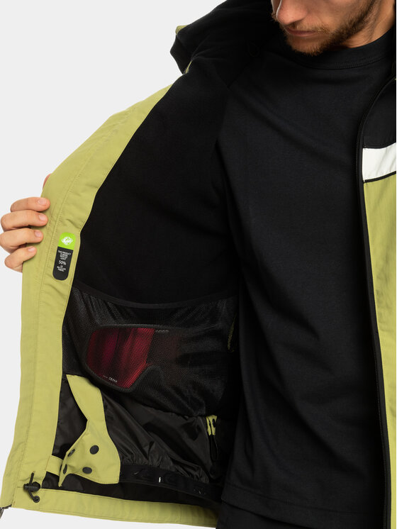 Quiksilver Quiksilver Lyžařská bunda Live Wire Snjt EQYTJ03408 Zelená Regular Fit