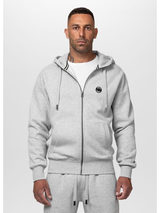 PITBULL PITBULL Bluza SMALL LOGO Szary Regular Fit