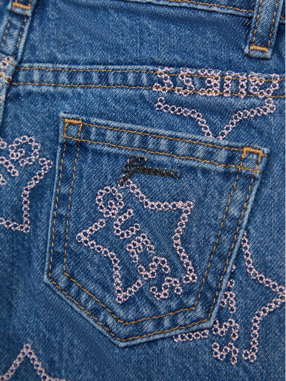 Guess Guess Jeansy K6RA06 D45E0 Modrá Regular Fit