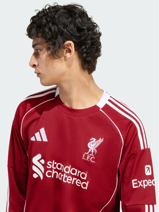 adidas adidas Koszulka techniczna Liverpool FC 25/26 Long Sleeve Home Jersey Czerwony Slim Fit