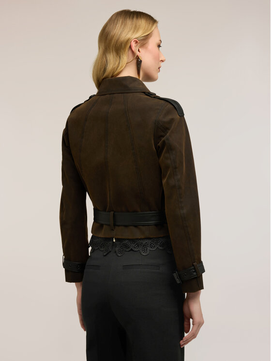 Motivi Motivi Giacca in similpelle R406Q001136N022 Marrone Regular Fit