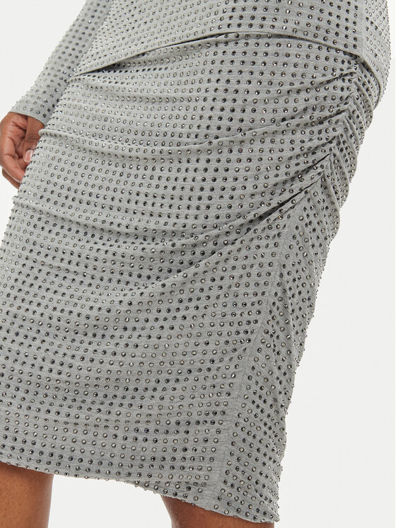 PINKO PINKO Pouzdrová sukně Kedrin 104454 A2B4 Šedá Slim Fit