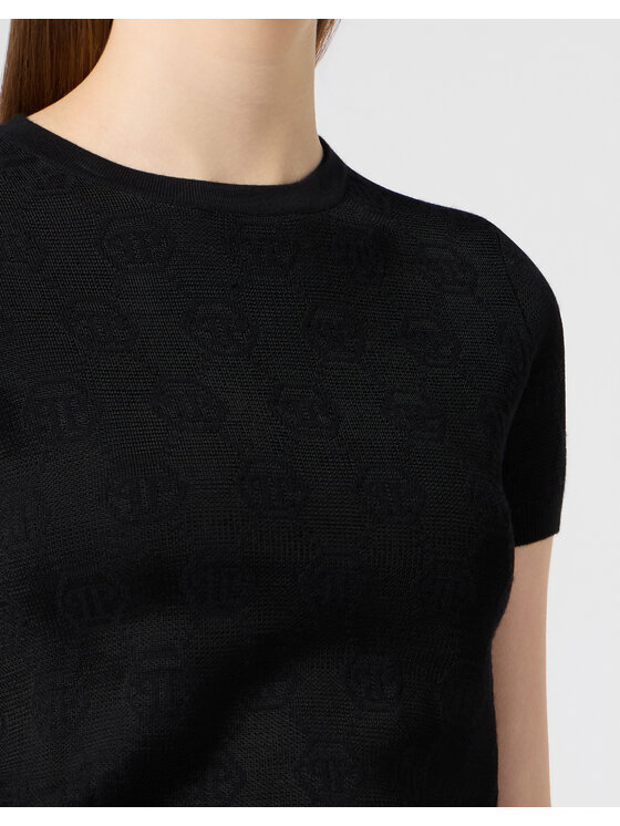 PHILIPP PLEIN PHILIPP PLEIN T-Shirt 31379 Czarny Regular Fit