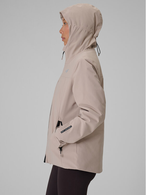 4F 4F Kurtka outdoor URBAN COMMUTER Beżowy Regular Fit