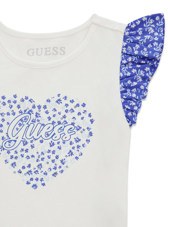Guess Guess Set tricou și pantaloni scurți K6GG00 K6YW0 Albastru Regular Fit