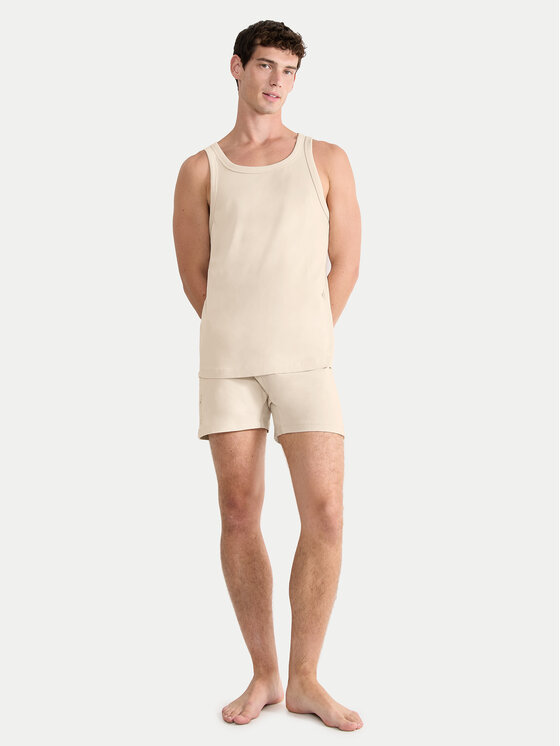 Sloggi Sloggi Podkoszulek 10222292 Beżowy Regular Fit