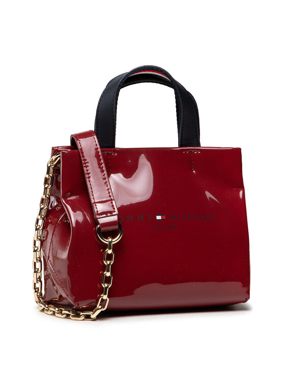 Tommy Hilfiger Τσάντα Tommy Shopper Micro Tote AW0AW10483 Μπορντό Modivo.gr