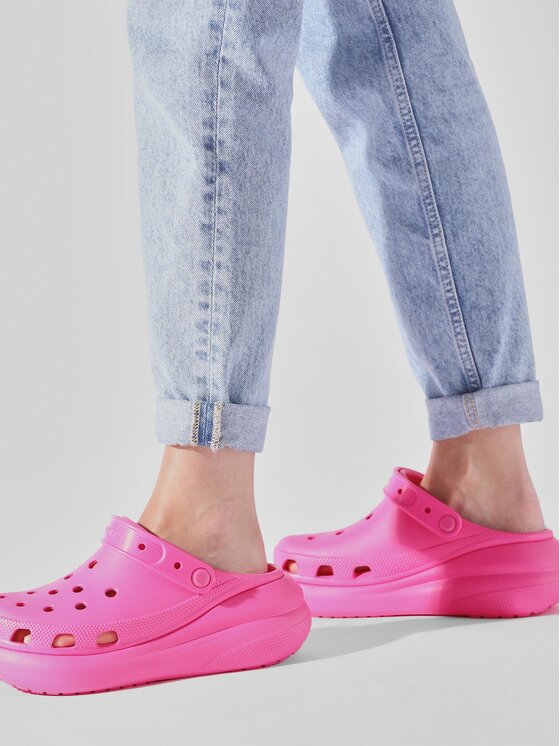 Crocs Παντόφλες Crocs Classic Crush Clog 207521 Ροζ | Modivo.gr