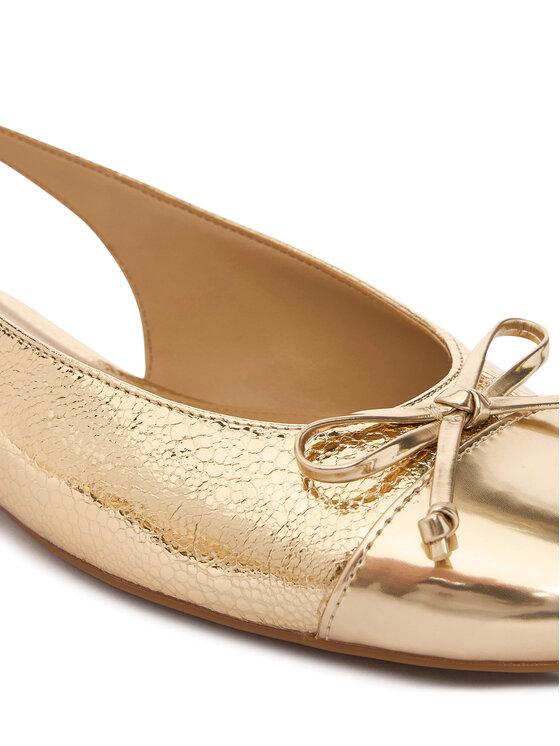 MICHAEL Michael Kors MICHAEL Michael Kors Baleriny Piper Sling 40S6PIFP1M Złoty