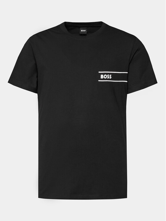 BOSS Boss T-särk 50514914 Must Regular Fit