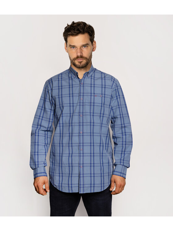 Lee Cooper Lee Cooper Koszula NEW TENBY Niebieski Comfort Fit