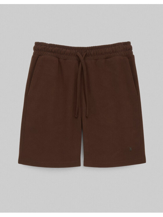 Borgio Borgio Szorty materiałowe Sorrento Brązowy Classic Fit