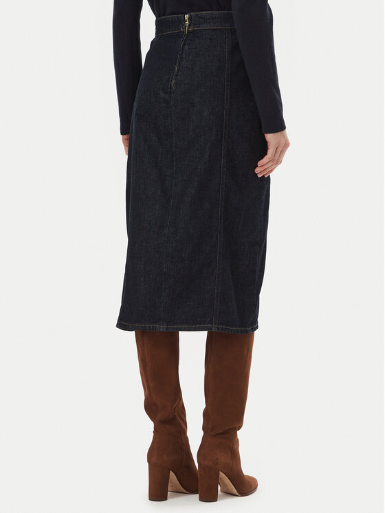Tommy Hilfiger Tommy Hilfiger Дънкова пола WW0WW51436 Тъмносин Slim Fit