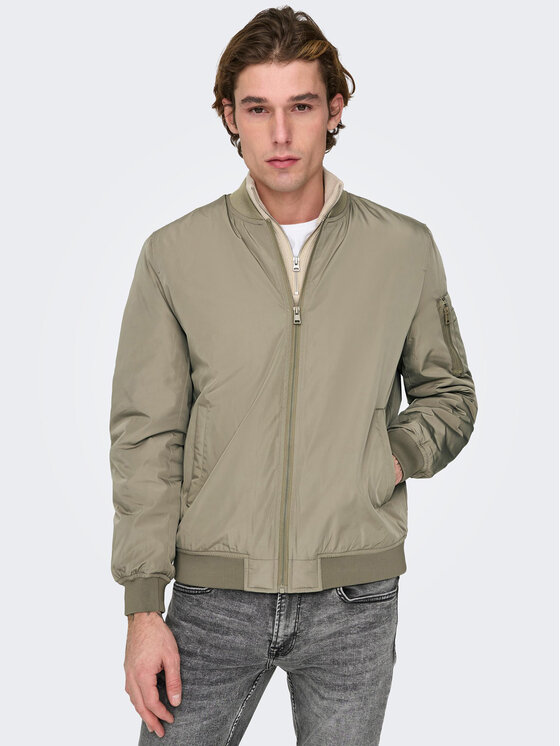 Only & Sons Only & Sons Яке бомбър Joshua 22023287 Бежов Regular Fit