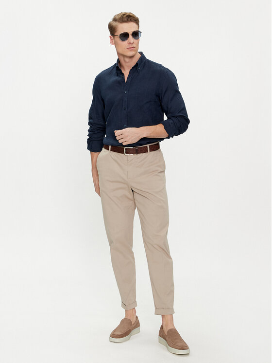 Paul&Shark Paul&Shark Koszula 24413080 Granatowy Regular Fit