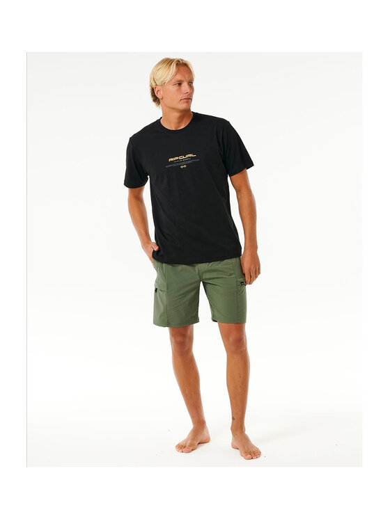 Rip Curl Rip Curl T-Shirt Vaporcool Culture Tee Czarny Loose Fit