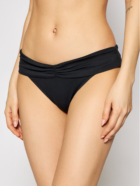 Seafolly Μπικίνι κάτω μέρος V Band Retro 40497-065 Μαύρο