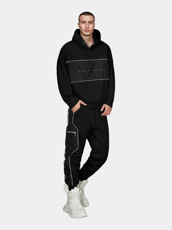 MADE BY SOCIETY MADE BY SOCIETY Kurtka anorak Hanorac Society Block - H16844 Czarny Basic Fit