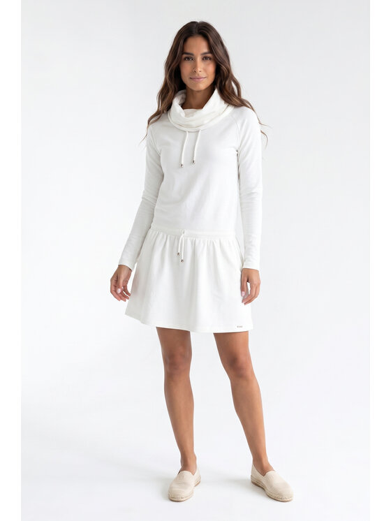 FIGL FIGL Každodenné šaty M1378 Krémová Straight Fit