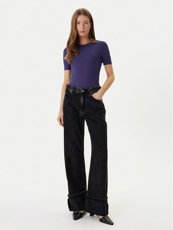 Calvin Klein Calvin Klein Tricou LV044D246G Violet Slim Fit