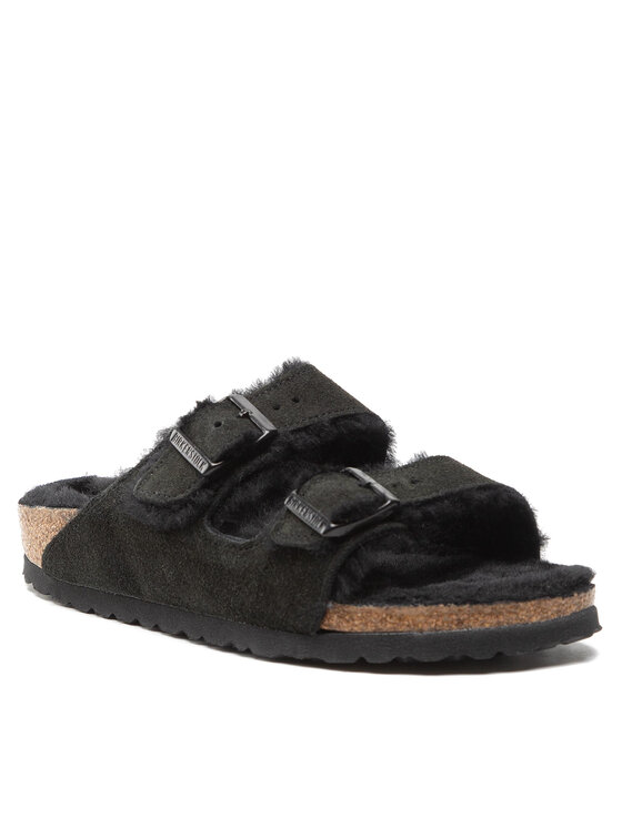 Birkenstock arizona outlet shearling schwarz