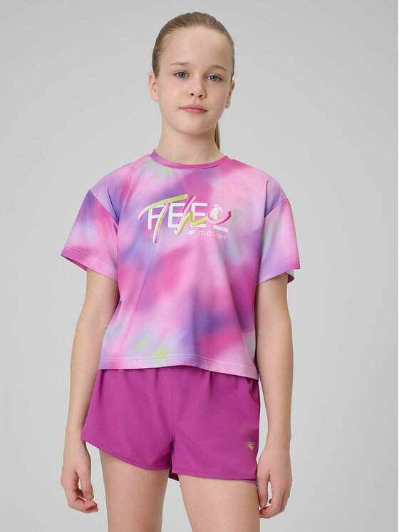 4F 4F Koszulka techniczna JOY MOTION Kolorowy Regular Fit