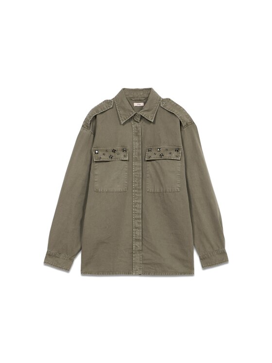 Oltre Oltre Camicia 5031R002881N035 Verde Over Fit