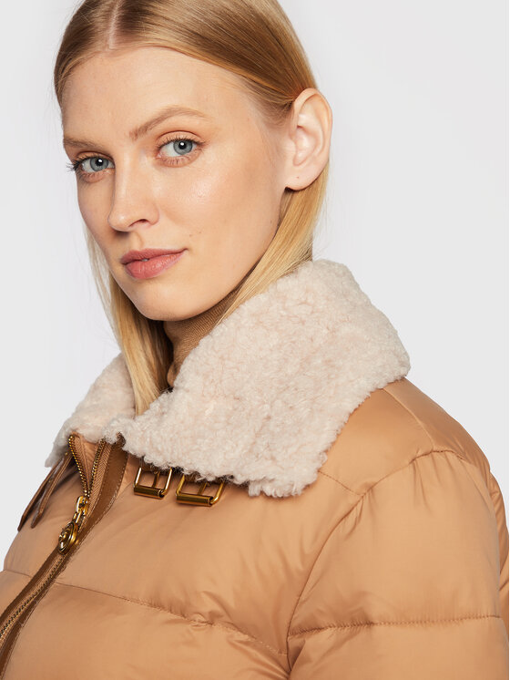 PINKO PINKO Prijelazna jakna Iside 1G18KJ Y4V5 Smeđa Regular Fit