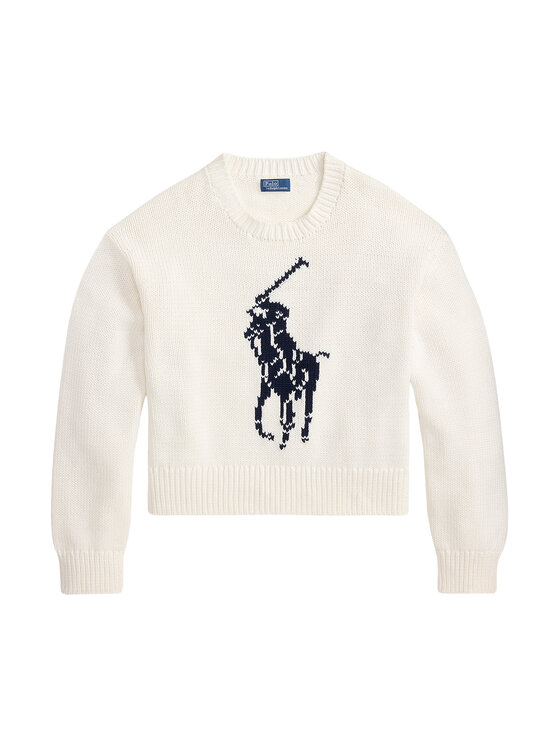 Polo Ralph Lauren Polo Ralph Lauren Sveter 211A96234002 Biela Relaxed Fit