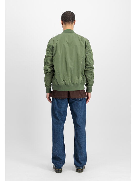 Alpha Industries Alpha Industries Kurtka bomber MA-1 TT Light Bomber Jacket Zielony Slim Fit