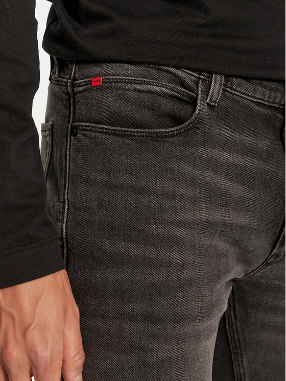HUGO Hugo Джинси 734 50522140 Чорний Extra Slim Fit