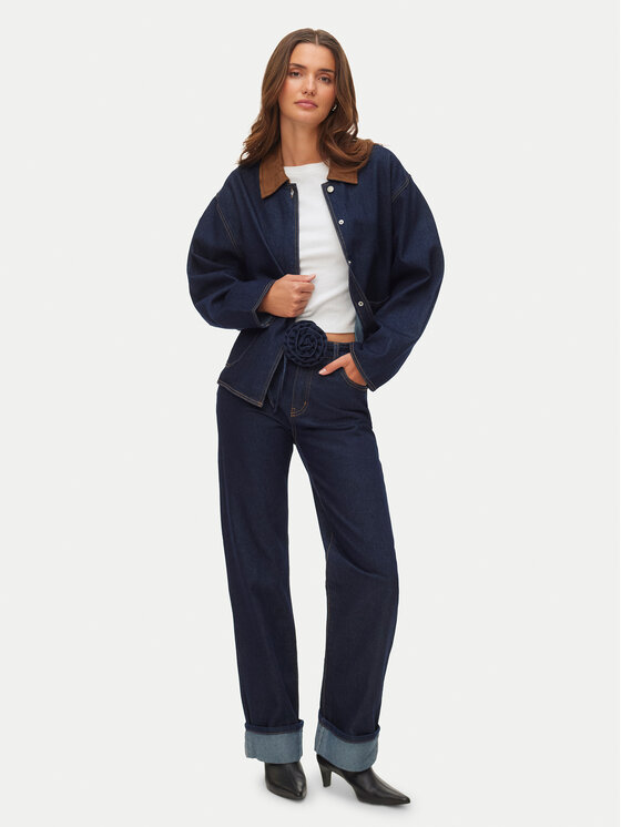 Vero Moda Vero Moda Blugi Vmallison Mr Straight Rosebelt Jns Si346 10339315 Bleumarin Regular Fit