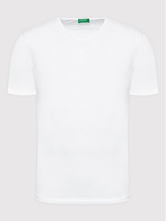 United Colors Of Benetton United Colors Of Benetton T-krekls 3JE1J4264 Balts Relaxed Fit