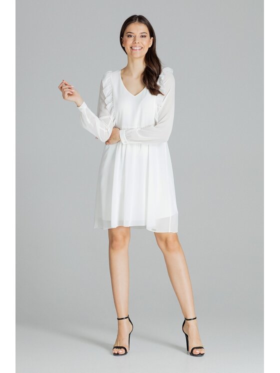 Lenitif Lenitif Vestito L083 Écru Regular Fit