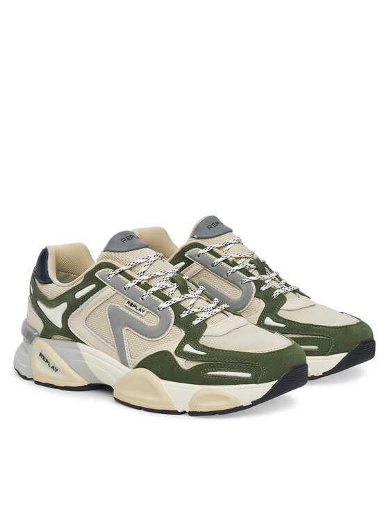 REPLAY REPLAY Sneakersy GMS9M .000.C0008T Zielony