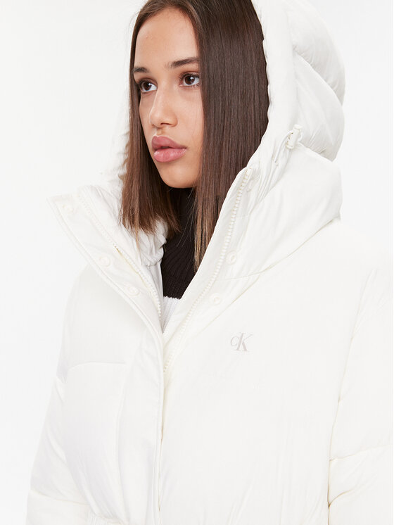 Calvin Klein Jeans Calvin Klein Jeans Winterjacke J20J221894 Écru Regular Fit
