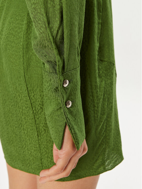 Patrizia Pepe Patrizia Pepe Рокля тип риза 8A1272/AL65-G163 Зелен Regular Fit