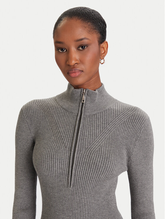 Guess Guess Ikdienas kleita W5BK45 Z0572 Pelēks Slim Fit