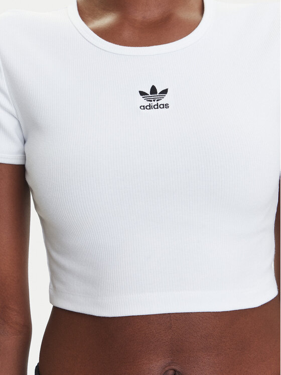 adidas adidas Tričko Essentials JC9026 Biela Slim Fit
