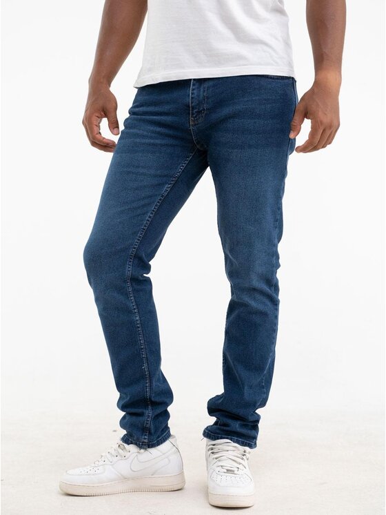 Jeansy, rozmiar 40, Niebieskie, Spodnie Jeansowe Croll Classics Mustache Regular 3434 Niebieskiee 38