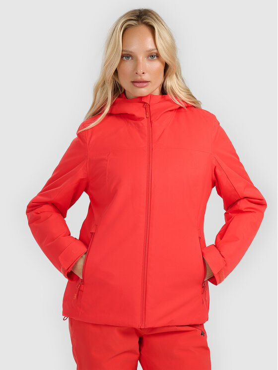 4F 4F Kurtka narciarska APRES SKI Czerwony Regular Fit