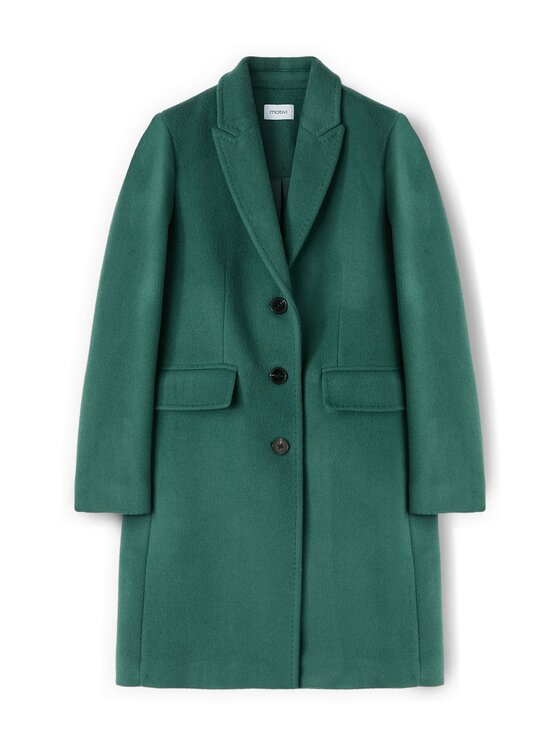 Motivi Motivi Cappotto invernale 0098Q000619N015 Verde Regular Fit
