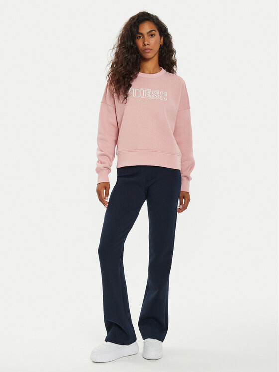 Guess Guess Majica dugih rukava V4BQ03 KCHX0 Ružičasta Regular Fit