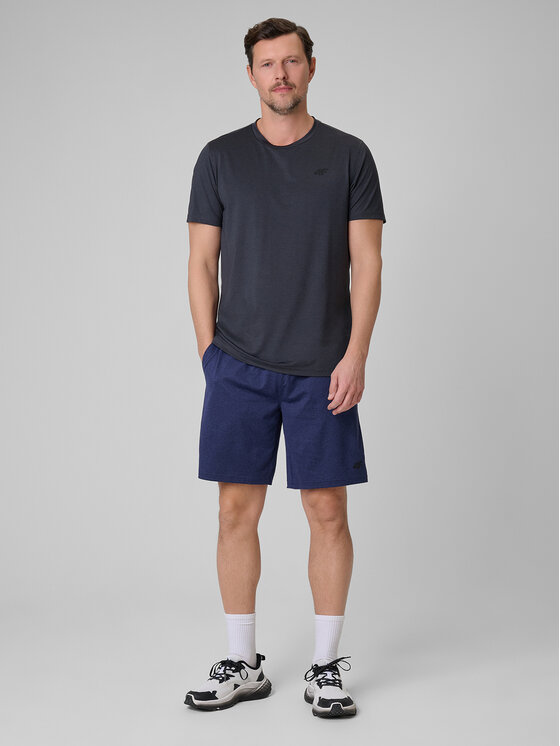 4F 4F Szorty sportowe ATHLETIC Granatowy Regular Fit