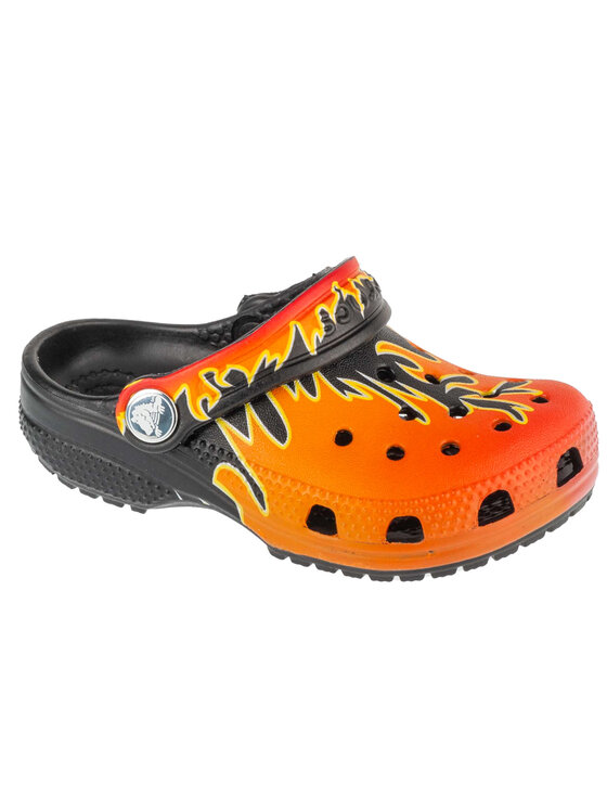 Crocs Crocs Klapki Classic Flame Clogs Kids T Czarny