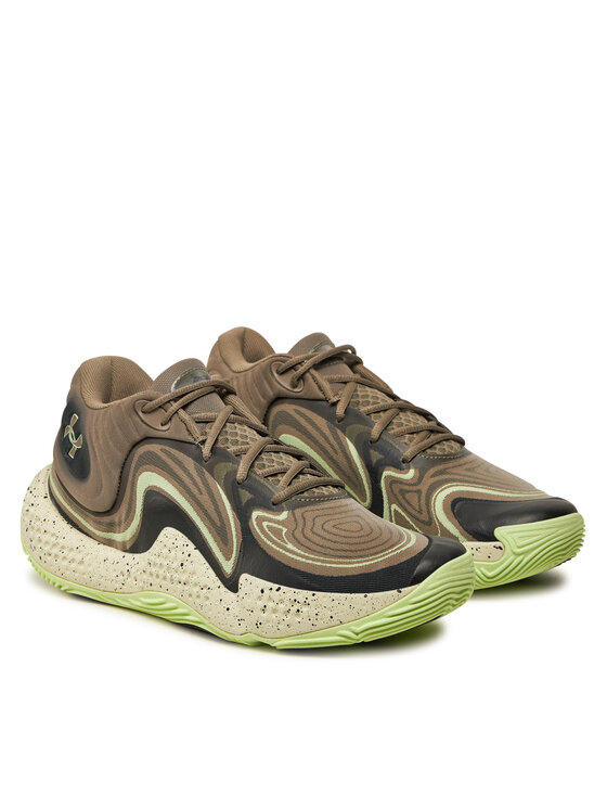 Under Armour Under Armour Взуття для баскетболу Ua Spawn 6 Mid Camo 3028338-200 Сірий