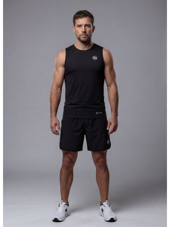 PITBULL PITBULL Tank top RUNWAY Czarny Regular Fit